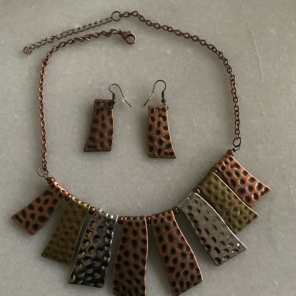 Eclectic Necklace and Earring Set